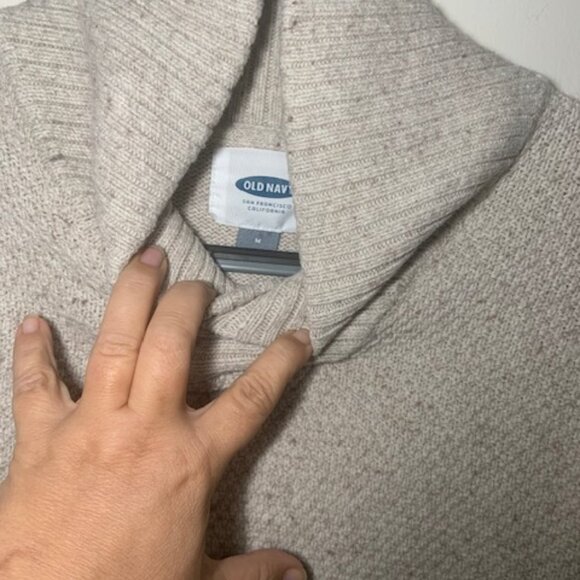 Old Navy Women's Grandpa Knit Cozy‎ Preppy Casual Pullover Sweater - Size M - Picture 4 of 6
